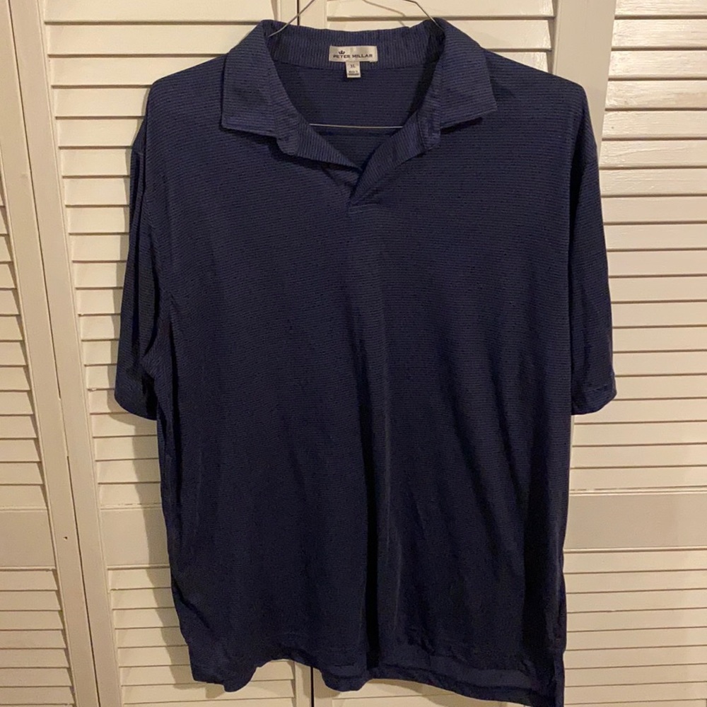 Navy Stripe Peter Millar Polo